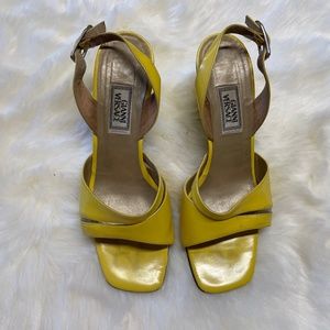Vintage Yellow Versace sandals size 9